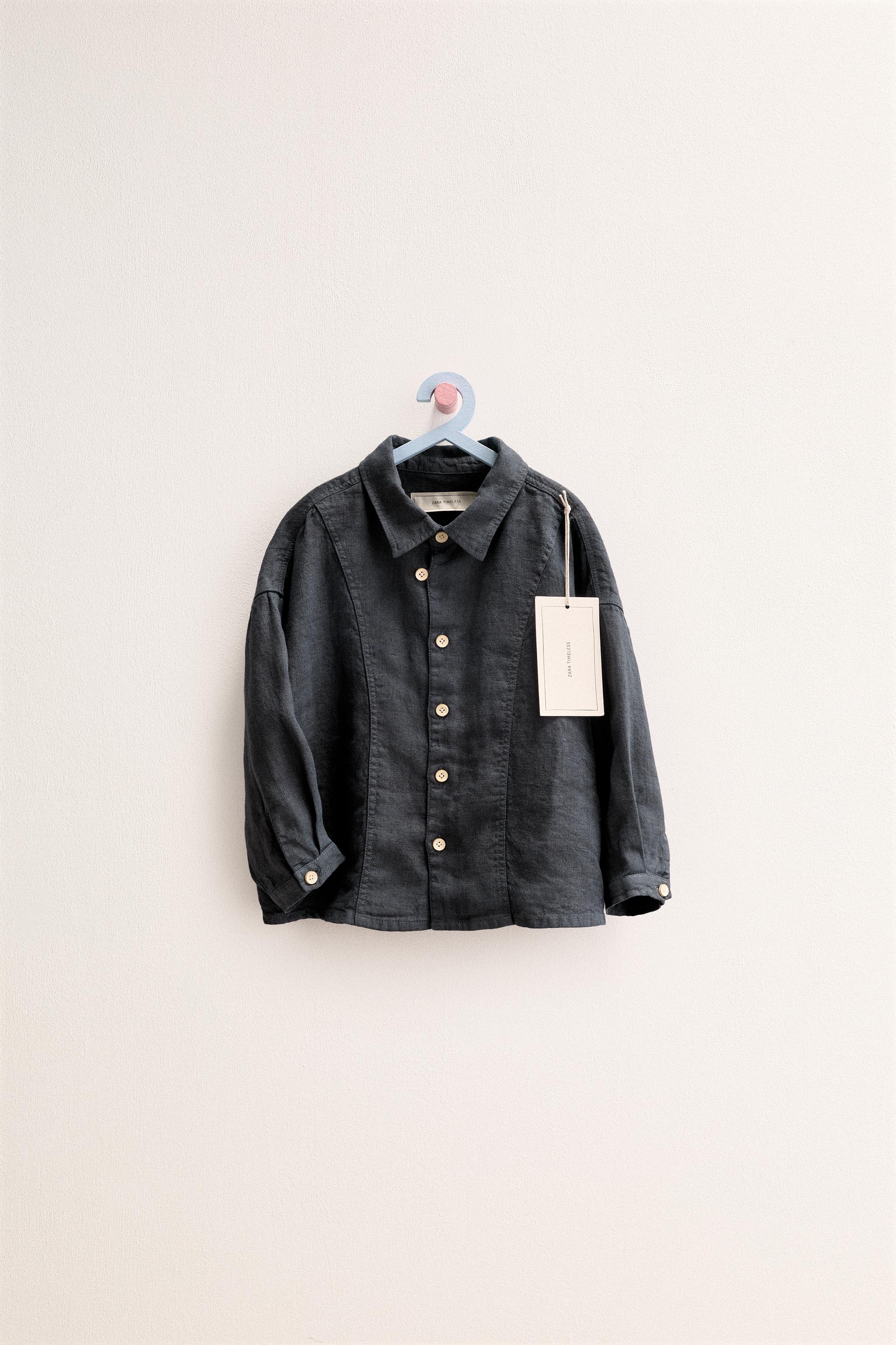 ZARA TIMELESS - 100% LINEN OVERSHIRT